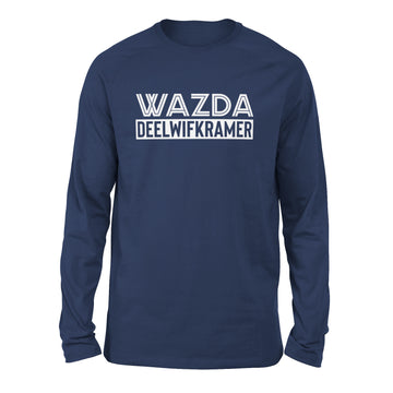 Wazda Deelwifkramer Men/Unisex Drop Shoulder Sweatshirt in Navy color